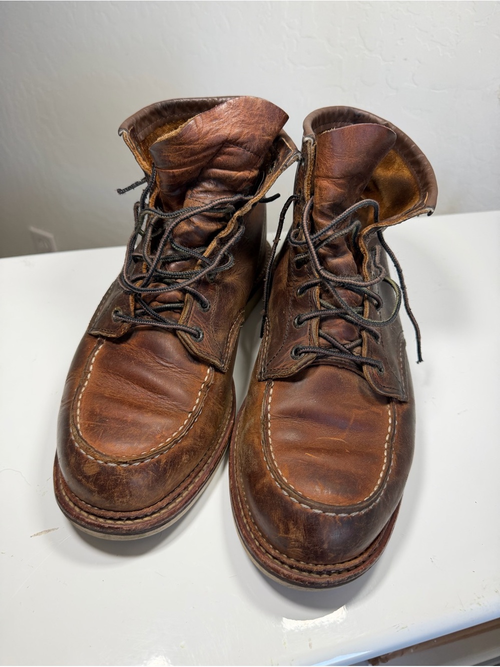 Red Wing Heritage 1907 Classic 6" Moc Toe Boots Copper Rough & Tough US 10.5 2E
